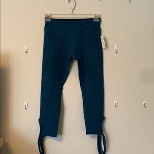 Anthropologie beyond yoga heathered blue leggings